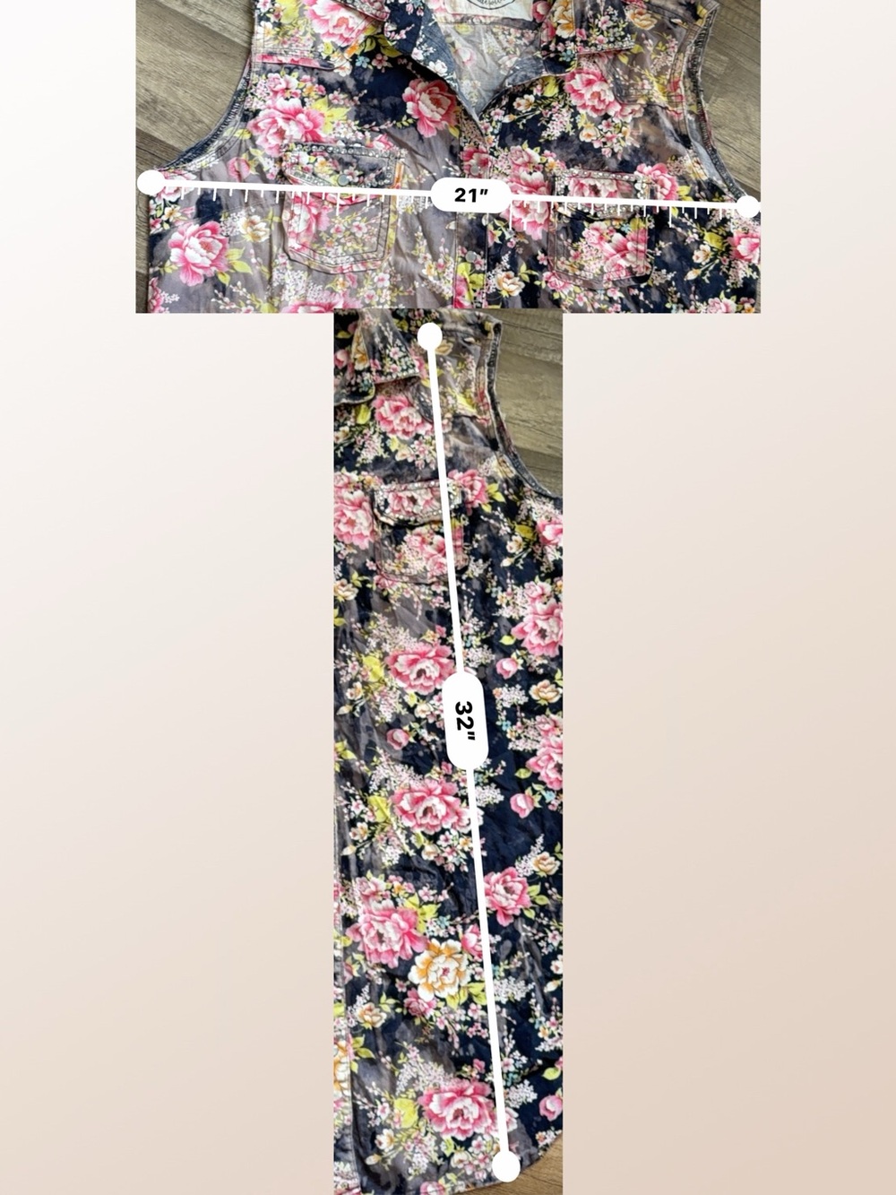 Sleeveless Black Floral Mini Dress with Pink Roses - Picture 7 of 7